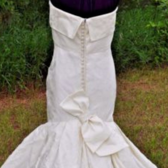 Manuel Mota Ivory  Silk Wedding  Sz8 - Picture 5 of 8